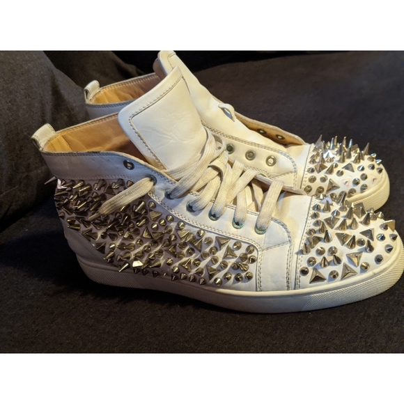 Christian Louboutin Other - Christian Louboutin Men's Silver Stud Sneakers